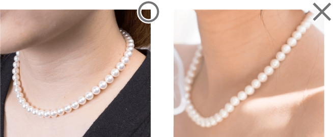 真珠のネックレスのきれいな身につけ方/HOW TO PUT IT